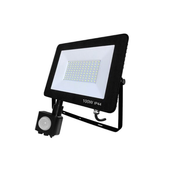 Proyector Led slim 100W 6500k con Sensor de Movimiento